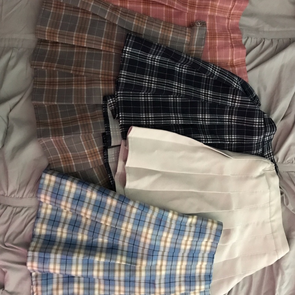 plaid skirt bundle lot